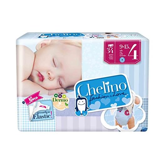 Pañal Chelino Fashion&Amp;Love Talla 4 (9-15 Kg) 34 Unds