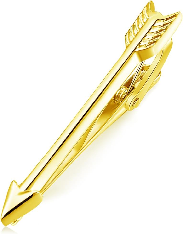 HONEY BEAR 1.93" Arrow Tie Clip Bar for Men Business Wedding Gift