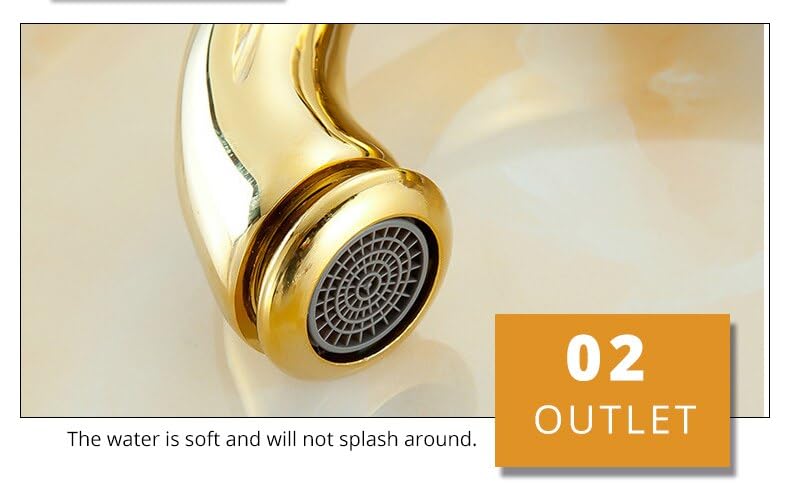 Robinets de lavabo en laiton avec mitigeur monotrou à commande manuelle