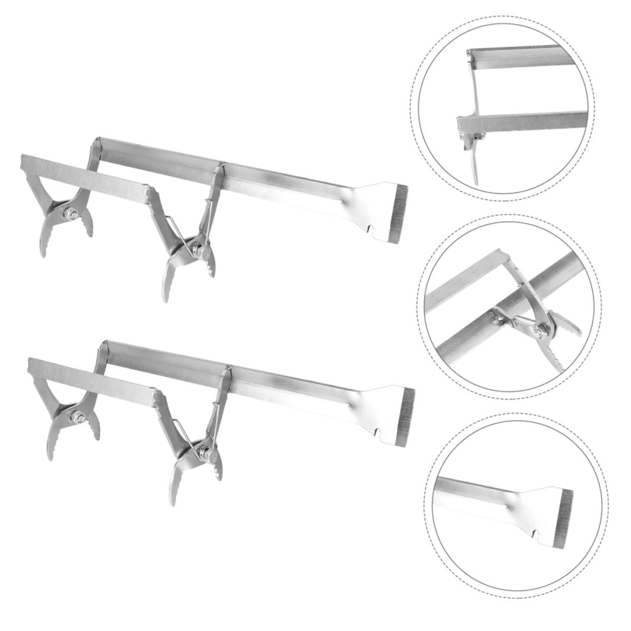 INOOMP 2 Pezzi Pinza Telai con Raschietto Integrata Strumento Ergonomico per Apicoltura Professionale e Hobbistica Pulizia e Facile