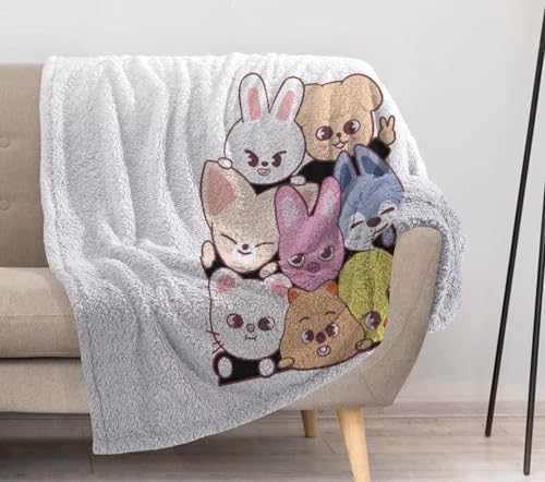 Allenjoy Group Blanket Youth Soundwave Throw Blankets Couch Bed Living Room Decor Soft Durable Washable 57 X 50 SC00049-004