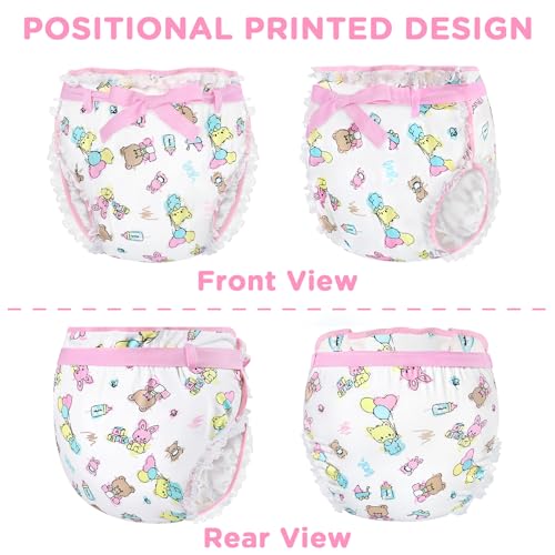 Image of Littleforbig Silky Adult Ribbon Omutsu Diaper Wrap Cover Washable Adjustable Reusable Waterproof - Baby Cuties