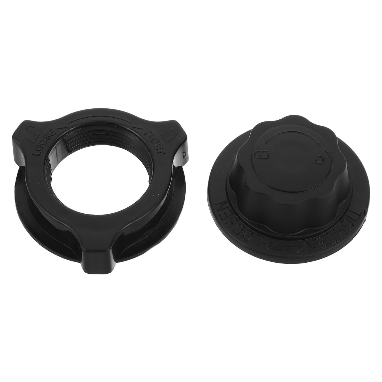 FRCOLOR 2pcs Black Plastic Fan Nut Replacement Parts