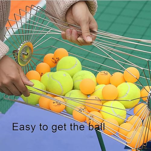 Recolector de bolas de tenis tipo rodillo regulable para cuidar tu espalda 4