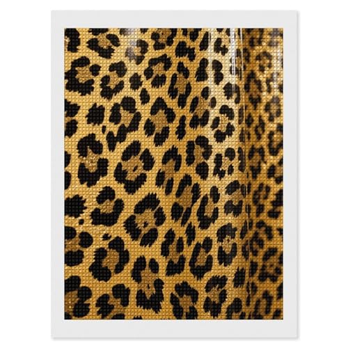 Peinture diamant 5D léopard maccbn pour décorer votre salon et relaxer l'esprit
