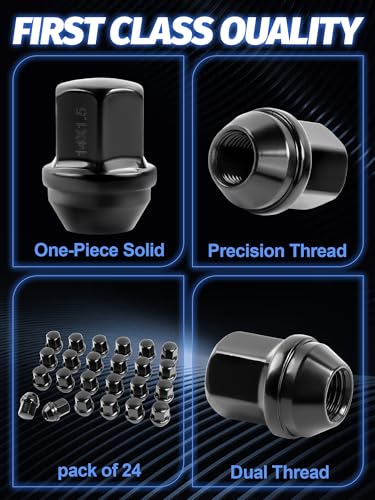Image of 24pcs 14x1.5 Lug Nut for Silverado Silverado Malibu