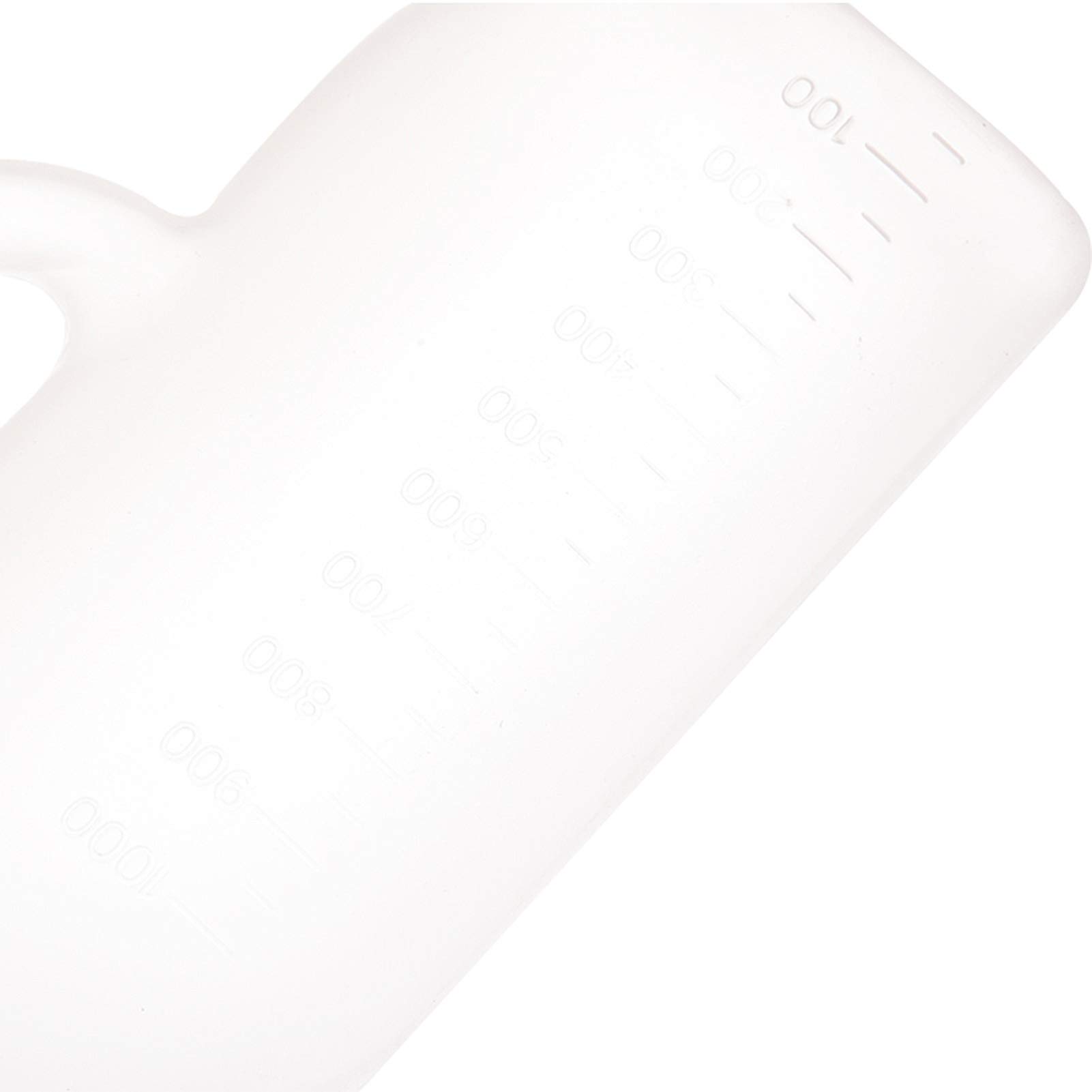 Urinario Masculino - Botella de orina con Cuello Largo, Longitud del Pico 11 cm Tapa y asa - Capacidad de 1 litro Conveniente y práctico urinario
