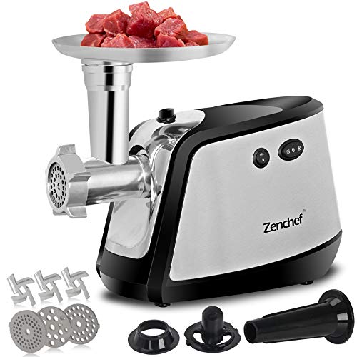 ZenChef Pro 3-in-1 Electric Meat Grinder, Meat Mincer & Sausage Stuffer. 1000Watt Electric