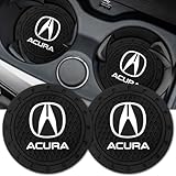 Car Cup Holder Coaster for Acura CDX NSX RDX RLX TLX Silicone Cupholder Coaster,Car Interior Accessories,2.76 Inch 2 Pieces