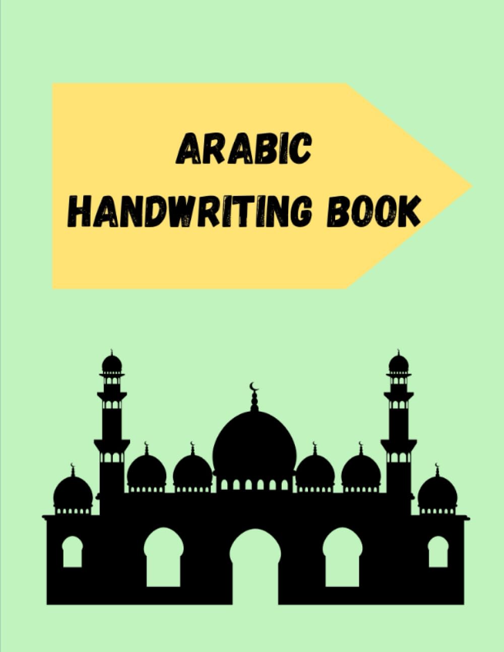 Arabic alphabet handwriting book