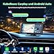 LAMTTO Wireless CarPlay Android Auto,9,26 Zoll Tragbares Autoradio mit 2,5K+1080P Dashcam Vorne Hinten,Carplay-Bildschirm fürs Auto mit 64G TF, Bluetooth, Navigation, Mirror Link,Siri/G00gle, AUX/FM