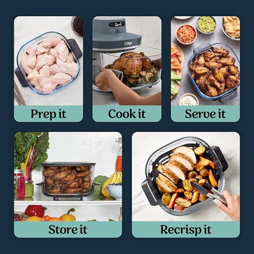 Ninja Crispi Pro Glass Air Fryer, 6-in-1, Cyberspace, AS101CY - image 8