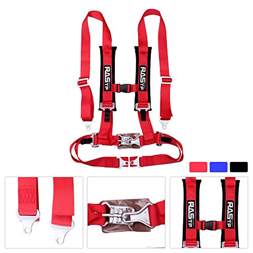 Rastp 4 Point Safety Harness Set With Ultra Comfort Heavy Duty Shoulder Pads,(Pack Of 1) (Red) #TOP2