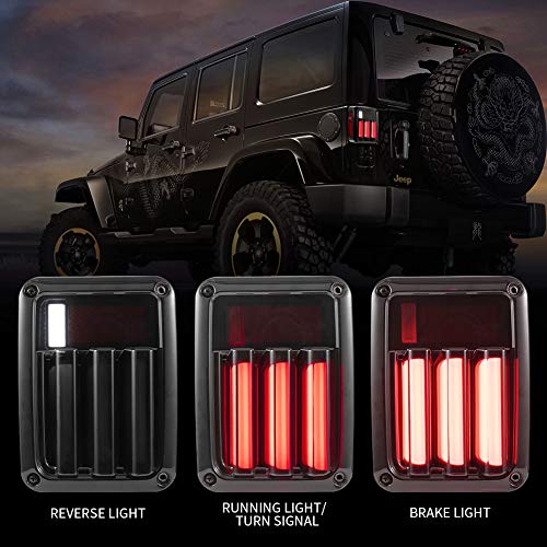 Jeep LED Tail Lights for 0717 Jeep Wrangler Reverse Light Turn Signal