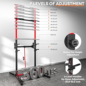 ONETWOFIT Foldable Power Tower Pull Up Bar Station, Multi-Function Adjustable Height Dip Station for Home Gym Workout, Strength Training Fitness Equipment, Pull Up Stand 360LBS ONETWOFIT Foldable Power Tower Pull Up Bar Station Multi Function Adjustable Height Dip Station for Home Gym Workout Strength Training Fitness Equipment Pull Up Stand 360LBS
