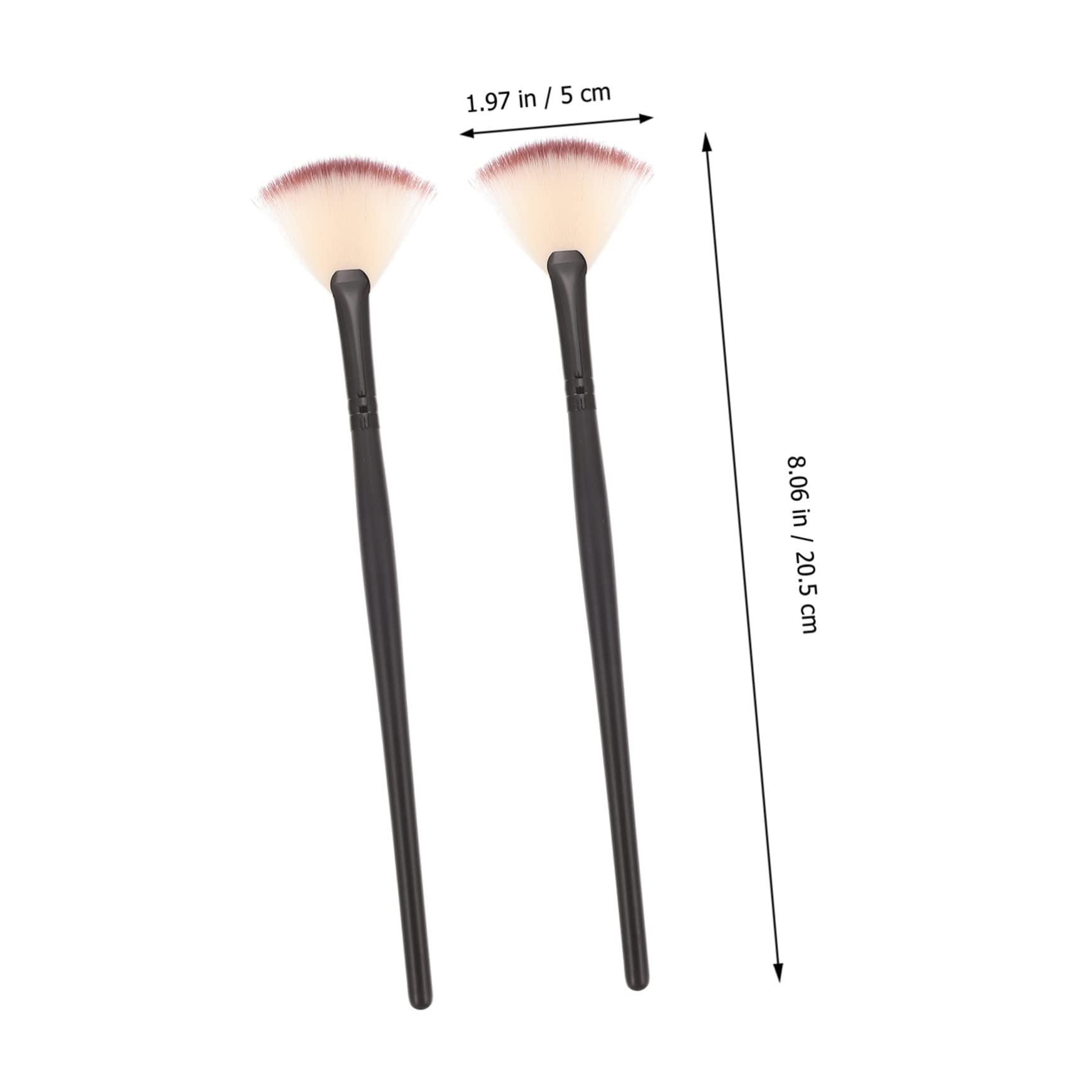 Healeved 36piezas Pinceles Faciales De Forma De Fan Para Aplicar Suaves y Firmes Para Mujeres y Uso Profesional Cuidado Piel Sin Contaminación