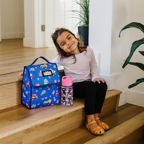 Image of Wildkin Kids Insulated Lunch Bag - Reusable, Ideal for Hot /Cold Snacks, School & Travel - Rad Roller Skates