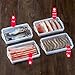wulikanhua 2 Pack Plastic Bacon Box, Deli Meat Saver Cold Cuts Fridge Keeper, Cheese Food Storage Container with Lid for Refrigerator, Shallow Low Profile Christmas Cookie Holder