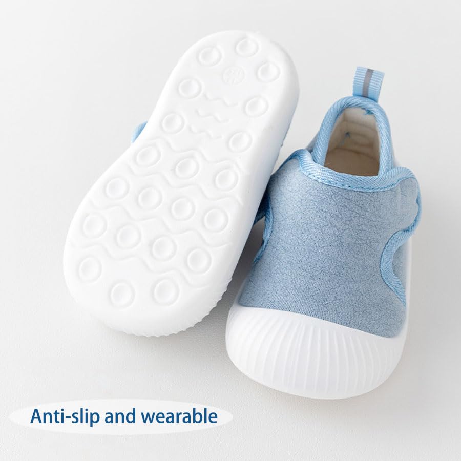 Baby Boys Girls First Walking Shoes Infant Sneakers Crib Shoes Lightweight Slip On Fall Winter Shoes3
