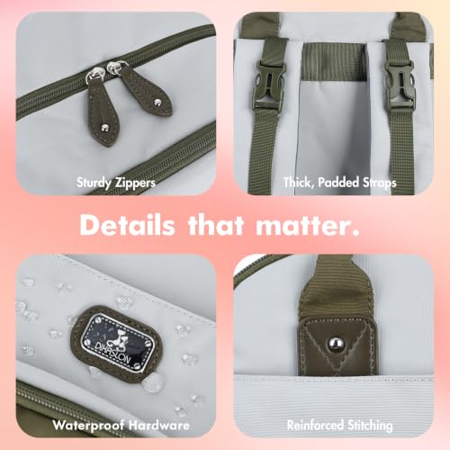 Image of Dikaslon Diaper Bag Backpack with Portable Changing Pad,Baby Essentials | Waterproof Large Baby Bags Travel Baby Diaper Bags for Boys Girls Moms Dads, Baby Shower Gifts Newborn Essentials Must Haves