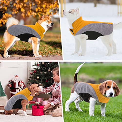 Lelepet Fleece Dog Jacket, Apparel For Cold Weather, Reversible Soft Warm Dog Coat With Leash Hole, Safety Reflective Strap Adjustable Hook And Loop Puppy Clothes For Small Medium Large Pet (Xs-3Xl) #TOP6