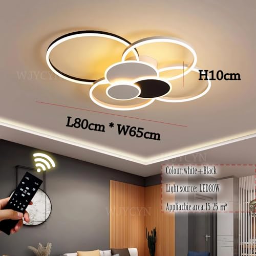 Plafonnier moderne à télécommande pour illuminer la chambre et le bureau - 3