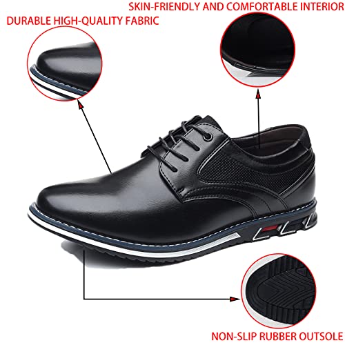 Men's Fashion Oxford Rovers Orthopedic Leather Shoes Casual Business Derby Lace-up Business Luxury Dress Loafers Flats Work Office Sneaker Driving Shoes2