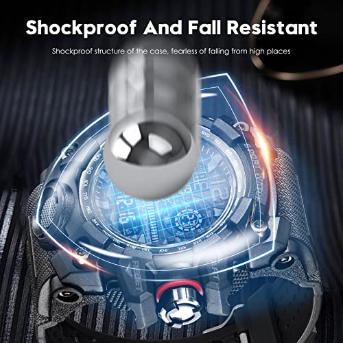 Orologio Da Moto Teksome Digitale - Antiurto, Impermeabile, Con Display Chiaro, Adesivo Forte, Per Cruscotto Auto E Barca - Foto 3