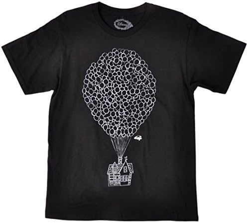 Up Tee Shirt Disney Movie Black Mens XS