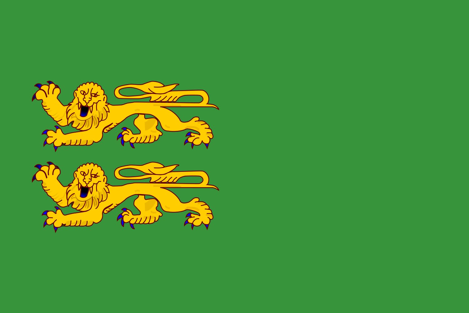 Drapeau Dhekelia Garrison 1.35m² de qualité supérieure format paysage