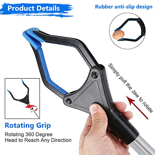 Image of HASTHIP 80cm Foldable Litter Picker Long Arm Litter Picking Equipment Rubbish Pick Up Hand Tool Reaching Aids Grabber Tool for Elderly