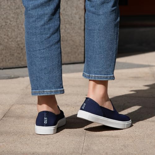 Image of STQ Slip on Shoes for Women Breathable Fashion Sneakers Comfortable Knit Casual Shoes