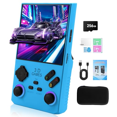 GWALSNTH V40 MAX Retro Handheld Game Console, 40000 Games in 1 with 256G TF Card, Built-in 49+ Mainstream Emulators, 4.0 Inch 4K HD IPS Screen, 4000mAh Battery, Portable Pocket Video Game Console