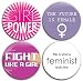 Girl Power - Feminist/Female Buttons - 2.25"