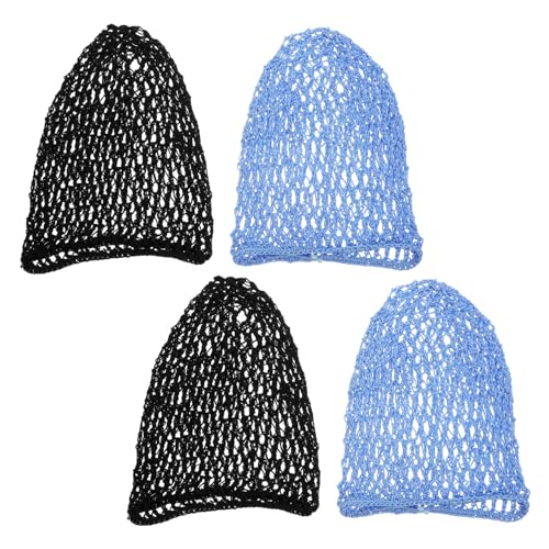 CIYODO 4 Piezas De Redecillas Para El Pelo Para Mujer Para Envolver El Cabello De Malla Para Dormir De Ganchillo Para El Cuidado Del Cabello