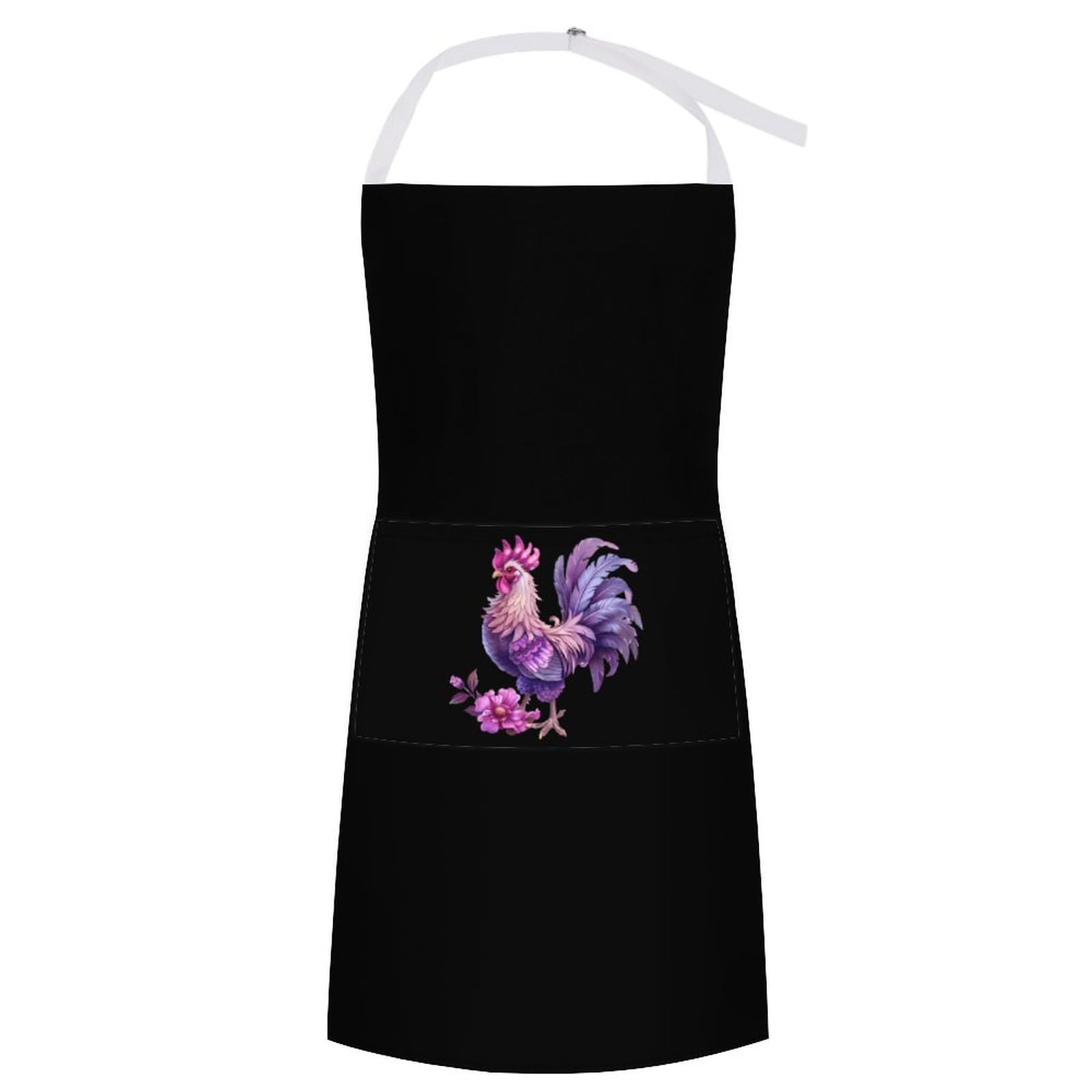 Funny Chicken Rooster Apron Adjustable Bib Kitchen ...