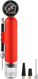 Inflador de bomba de bola - Bomba infladora com display de pressão em tempo real,Acessórios de recreação ao ar livre para inflar futebol, basquete, futebol, vôlei, bola de água, bola de ioga Kumprohu