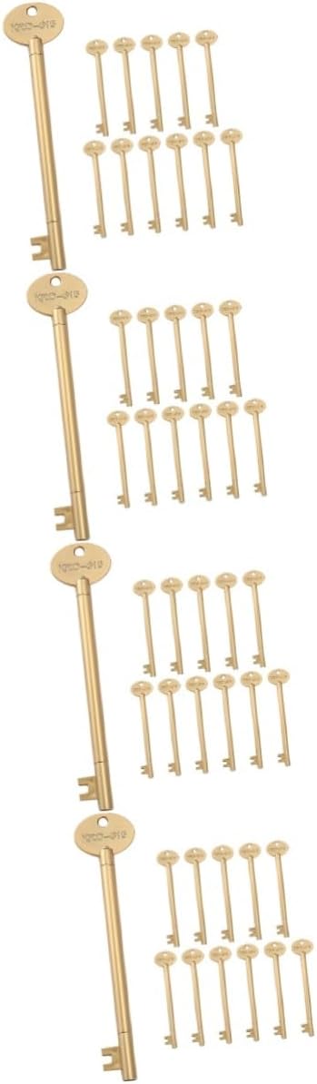 48 Pcs Key Gel Pen Cute Writing Pens Signature Ballpoint Pen Stationery Ink Pens Funny Writing Pens Clip on Top Pen Ink Ballpoint An Fittings Come Pen Note Taking Pens Abs Golden