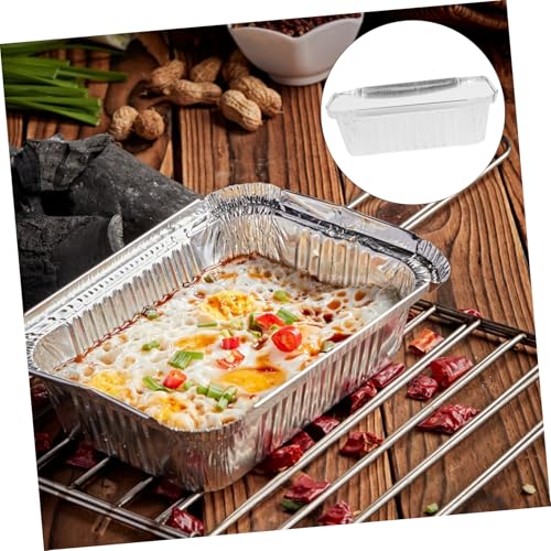 Cajas de aluminio desechables GALPADA evitan fugas de comida recipientes resistentes de 600ml 5