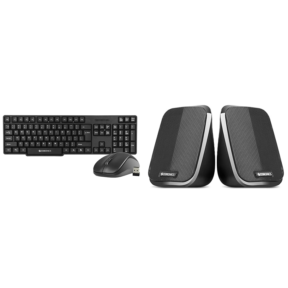 Zebronics Zeb-Companion 107 USB Wireless Keyboard and Mouse Set with Nano Receiver (Black) (B0BNZXNKLF) Amazon Price History, Amazon Price Tracker