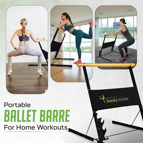 Image of Portable Folding Exercise Bar for Barre, Balance and Ballet Home Workouts, Strong Freestanding Stable Design