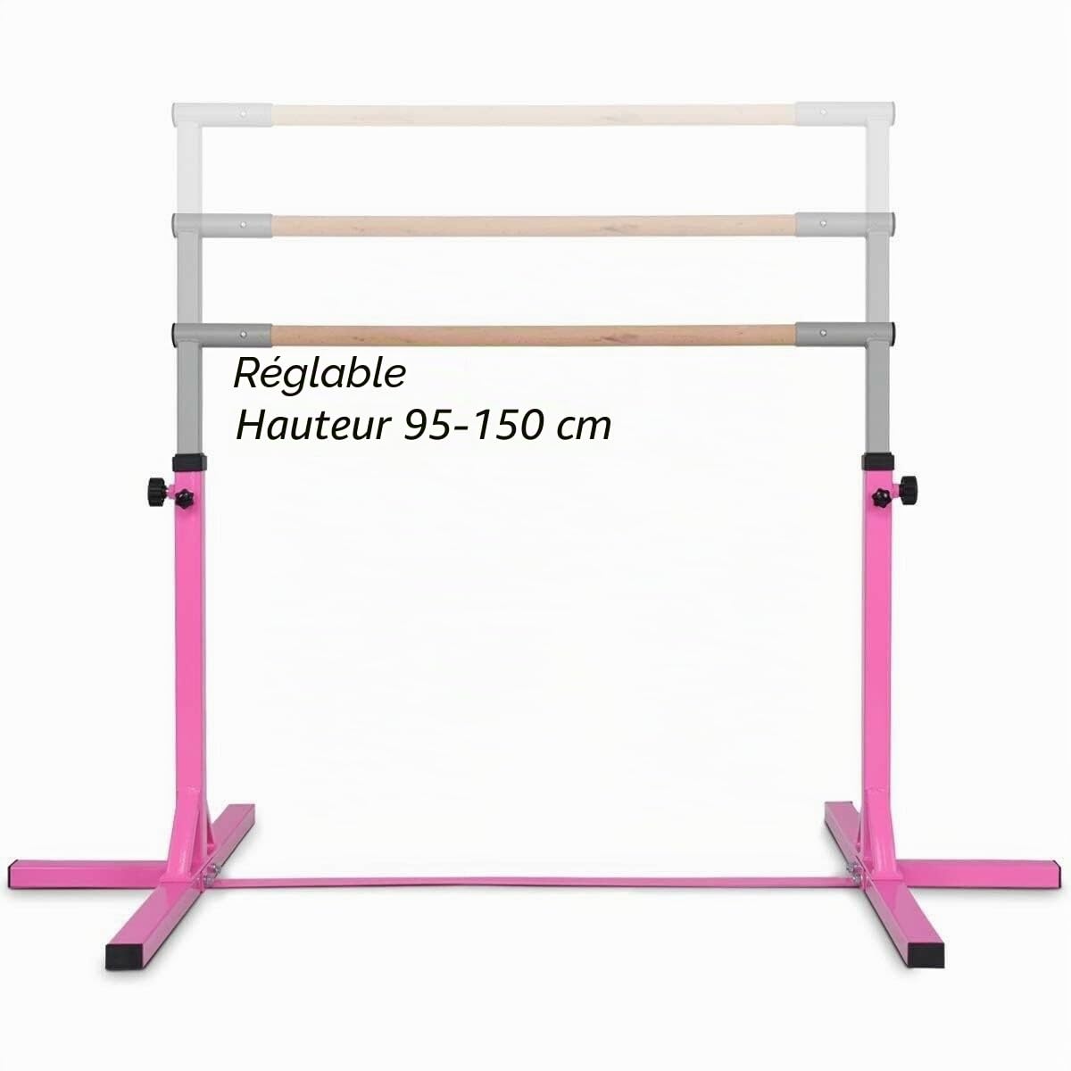 Barre de gymnastique horizontale réglable pour enfants Équipement d'entraînement de gym à domicile