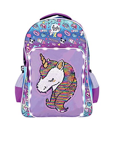 FOOTY | Mochilas Escolares Juveniles Originales con Unicornios | para Niñas y...