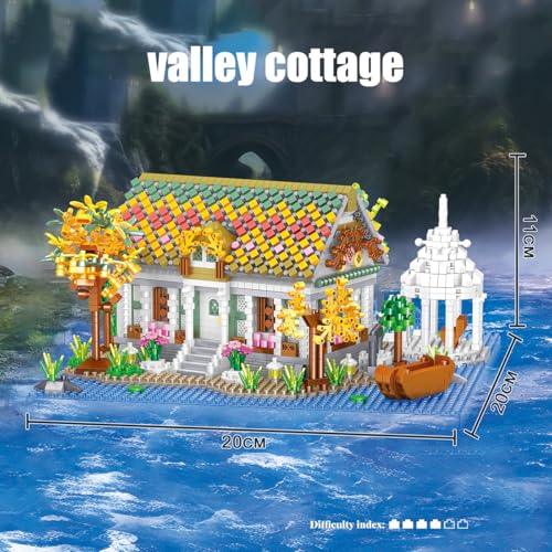 Architecture Beach House Micro Building Blocks Set(2710PCS) - Architectural Model Toys Gifts for Kid and Adult,Fun Gifts for Beach Enthusiasts by The Seaside