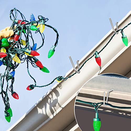 Yotako 60 metal gutter hooks for outdoor christmas lights, weatherproof christmas light clips gutter clips holiday light clips gutter guard light clips for christmas 3 Yotako 60 metal gutter hooks for outdoor christmas lights, weatherproof christmas light clips gutter clips holiday light clips gutter guard light clips for christmas - image 4