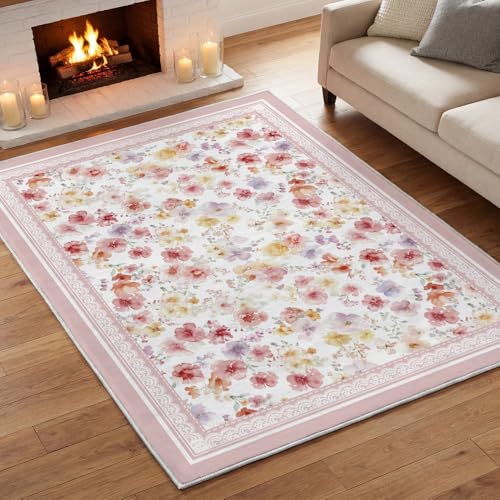 Tapete decorativo Artoid Mode 5 x 7 pies rosa miniatura 1