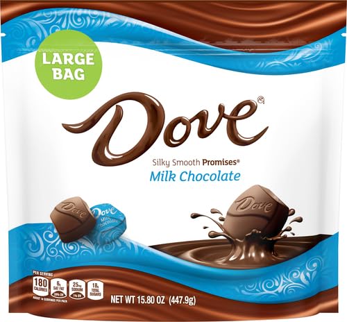 Image of DOVE PROMISES Milk Chocolate Candy, Individually Wrapped, 14.08 oz Bag (Pack of 2)