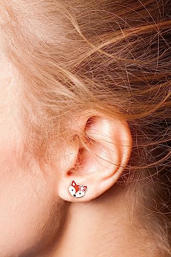 925 Sterling Silver Children's Woodland Stud Earrings2