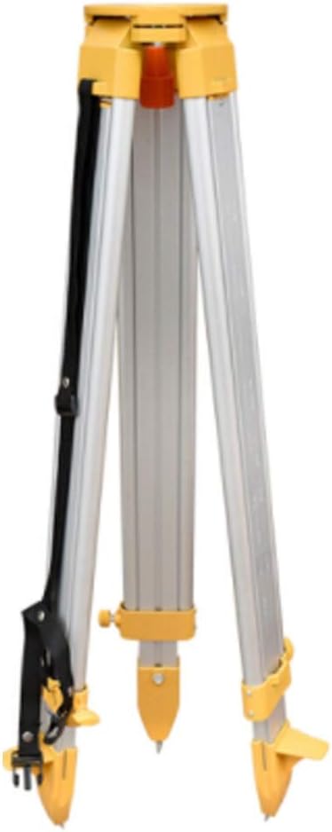 HUIJUNWENTI Theodolite Tripod, Total Station Tripod, Aluminum Alloy Tripod Rod (Color : Yellow)