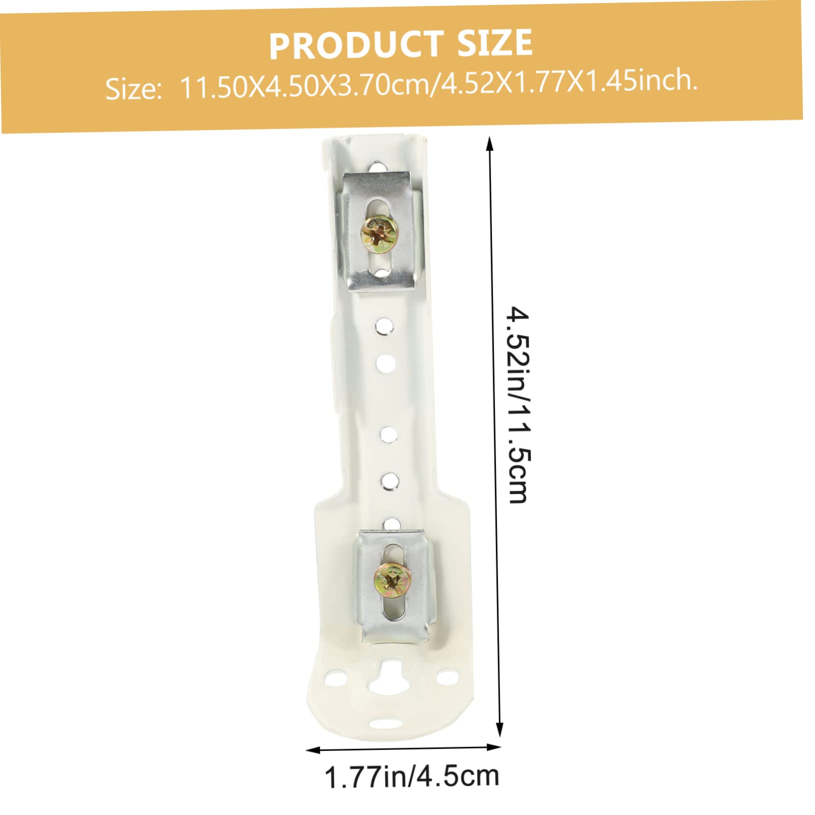 Homoyoyo 6pcs Wall Mount Bracket Curtain Track Supplies Fixing Fittings for Studios Apartments Offices Easy